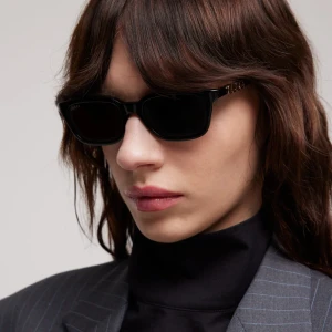 Rectangular-Frame Sunglasses