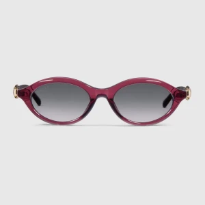 Oval-Frame Sunglasses