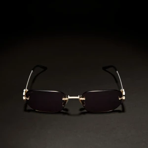 Rectangular-Frame Sunglasses