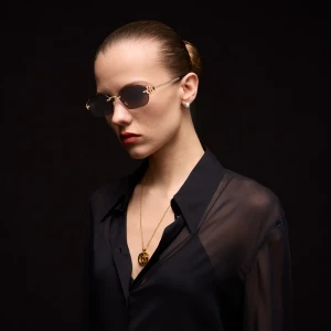 Rectangular-Frame Sunglasses