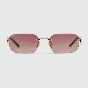 Rectangular-Frame Sunglasses