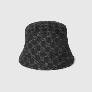 Gg Cotton Denim Bucket Hat