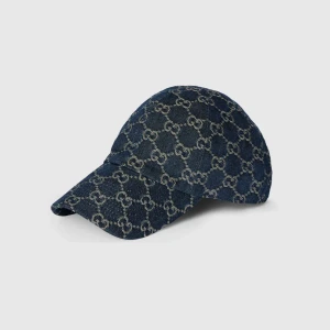 Gg Cotton Denim Baseball Hat