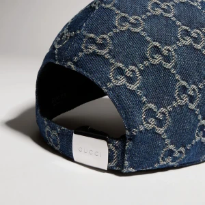 Gg Cotton Denim Baseball Hat