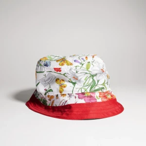 Printed Silk Twill Bucket Hat