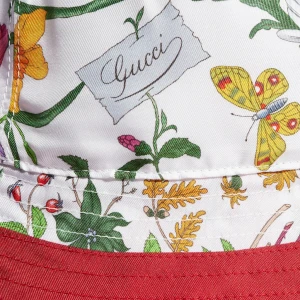 Printed Silk Twill Bucket Hat