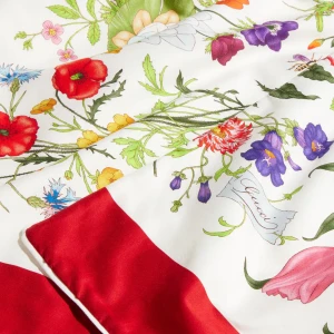 Printed Cotton Terrycloth Cape Dress