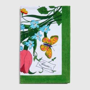 Printed Cotton Terrycloth Beach Blanket