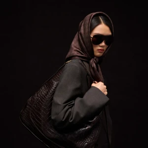 Gg Silk Twill Jacquard Carré
