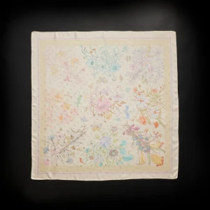 Printed Double G Silk Jacquard Carré