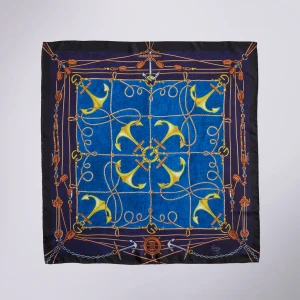 Printed Silk Carré Lungomare