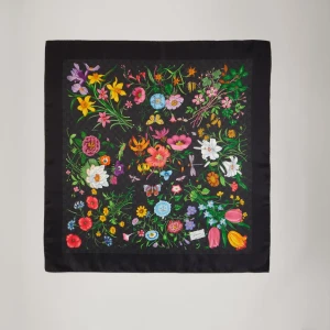 Printed Gg Silk Twill Carré