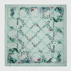 Printed Silk Twill Carré