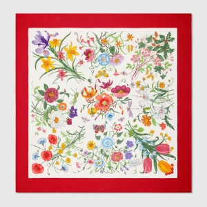 Printed Silk Twill Carré