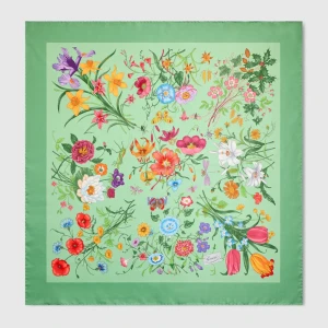 Printed Silk Twill Carré