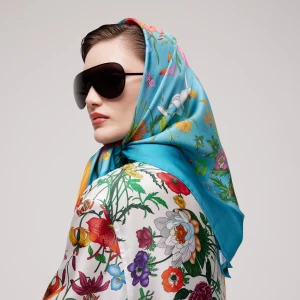 Printed Silk Twill Carré
