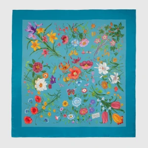 Printed Silk Twill Carré