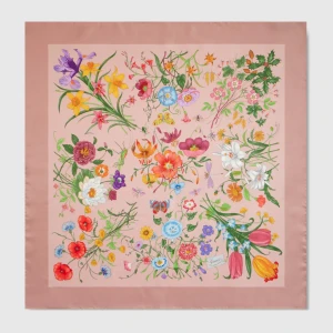 Printed Silk Twill Carré