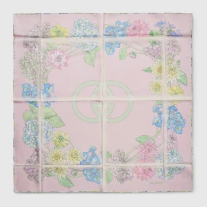 Printed Silk Twill Carré