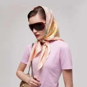 Printed Silk Twill Carré