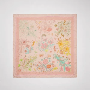 Printed Silk Twill Carré