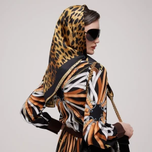 Printed Silk Twill Carré