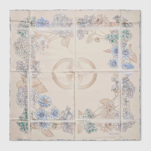 Printed Silk Twill Carré