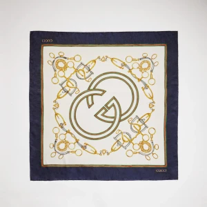 Printed Silk Carré Your Majesty