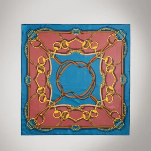 Reversible Printed Silk Twill Carré
