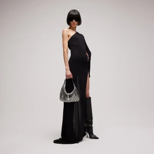 Jackie Slim Metallic Evening Bag