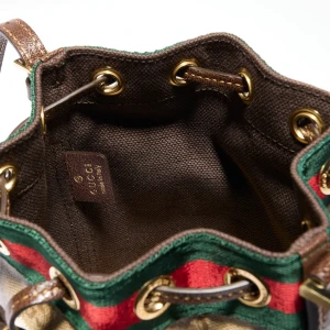 Mini Bucket Bag With Web