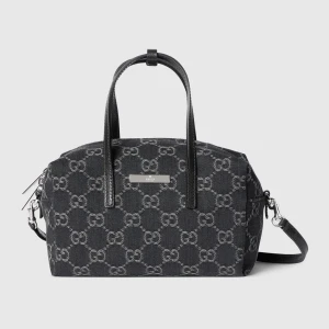 Small Boston Bag With Gucci Plaque