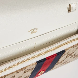 Gucci Horsebit Web Wallet With Strap