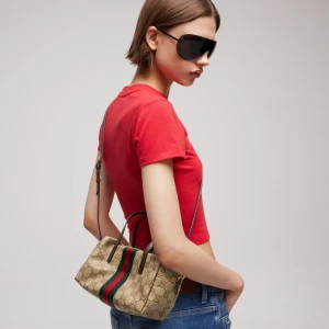 Mini Boston Bag With Web