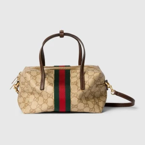 Mini Boston Bag With Web