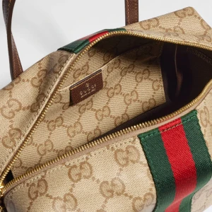 Mini Boston Bag With Web