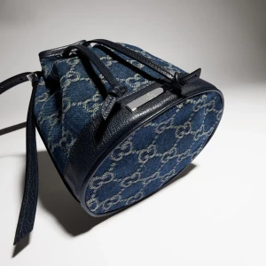 Mini Bucket Bag With Gucci Plaque