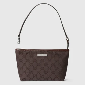 Small Pouch With Strap And Gucci Plaque