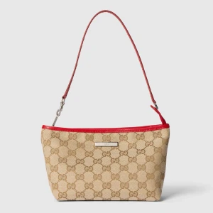Small Pouch With Strap And Gucci Plaque
