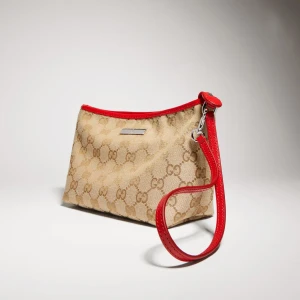 Small Pouch With Strap And Gucci Plaque