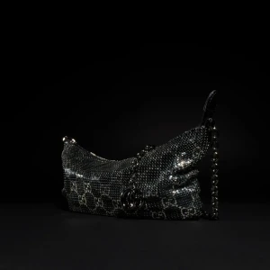 Metallic Evening Bag With Charm