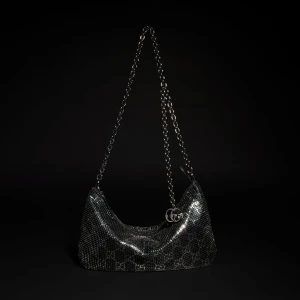 Metallic Evening Bag With Charm