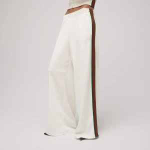 Rib Cotton Jersey Leisure Pants With Web