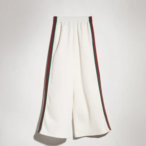 Rib Cotton Jersey Leisure Pants With Web