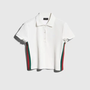 Rib Cotton Jersey Polo Shirt With Web