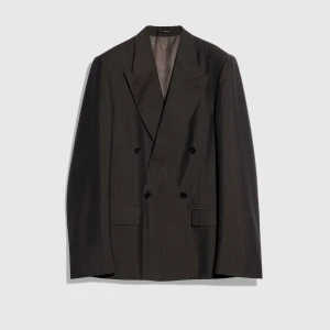 Pinstripe Wool Mohair Jacket