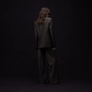 Pinstripe Wool Mohair Jacket