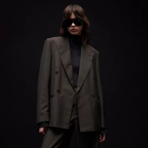 Pinstripe Wool Mohair Jacket