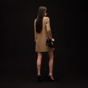 Gg Cotton Canvas Coat