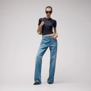 Bleached Washed Cotton Denim Pants